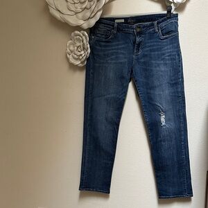 Kut from the Kloth Dark Wash Cropped Jeans